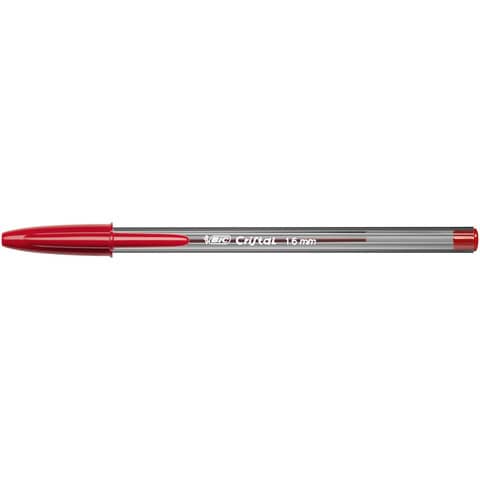 Penna a sfera BIC Cristal® Large 1,6 mm rosso Conf. 50 pezzi - 951625